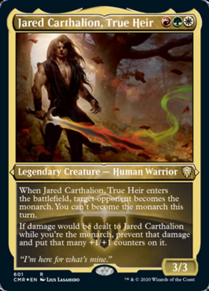Jared Carthalion, True Heir (Etched) [Commander Legends] | Silver Goblin