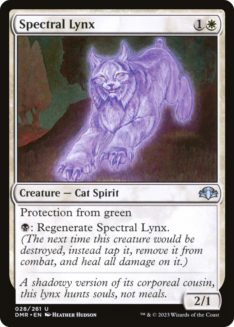 Spectral Lynx [Dominaria Remastered] | Silver Goblin