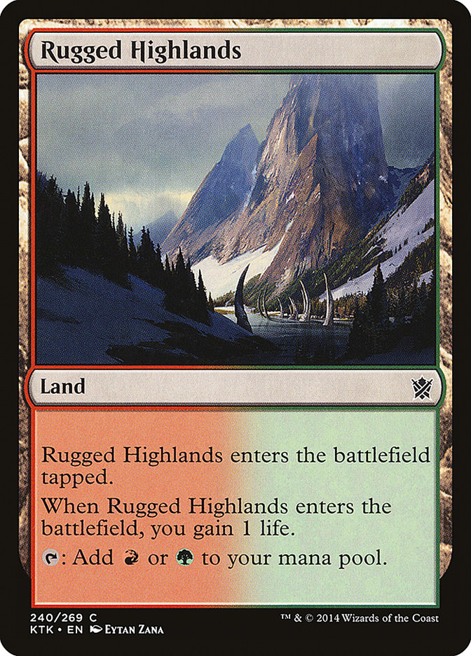 Rugged Highlands [Khans of Tarkir] | Silver Goblin