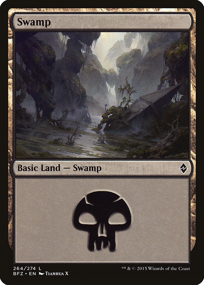 Swamp (264) [Battle for Zendikar] | Silver Goblin