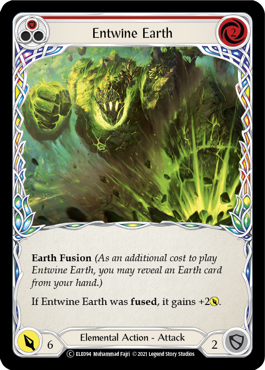 Entwine Earth (Red) [U-ELE094] (Tales of Aria Unlimited)  Unlimited Rainbow Foil | Silver Goblin