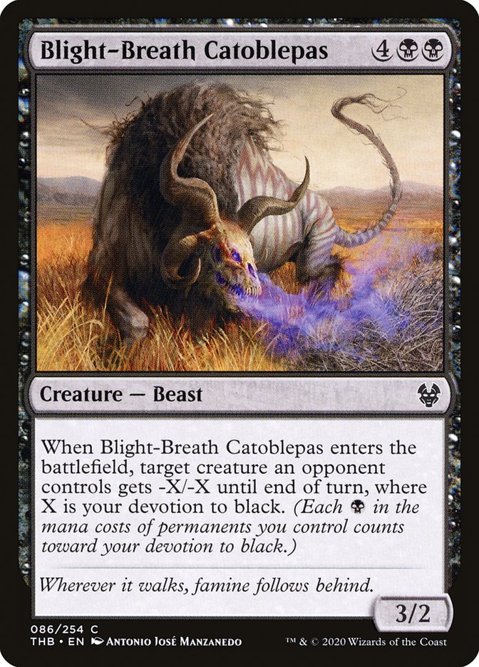 Blight-Breath Catoblepas [Theros Beyond Death] | Silver Goblin