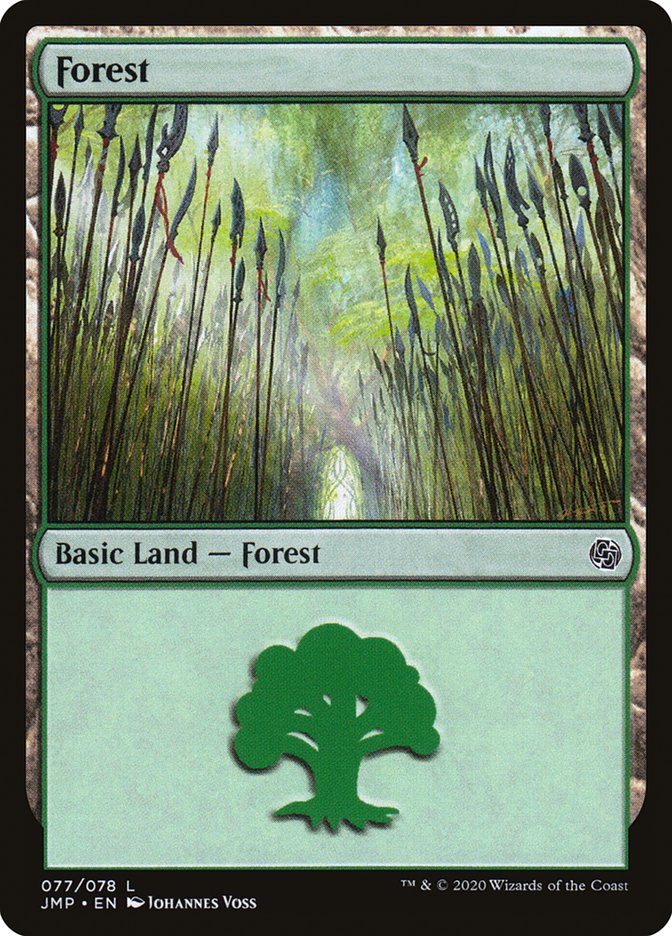 Forest (77) [Jumpstart] | Silver Goblin