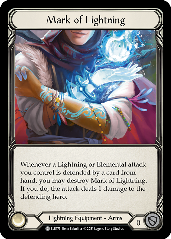 Mark of Lightning [ELE174] (Tales of Aria)  1st Edition Cold Foil | Silver Goblin
