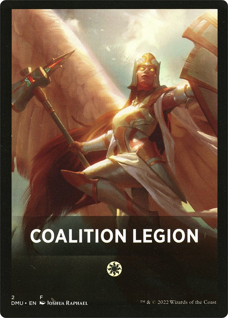 Coalition Legion Theme Card [Dominaria United Tokens] | Silver Goblin