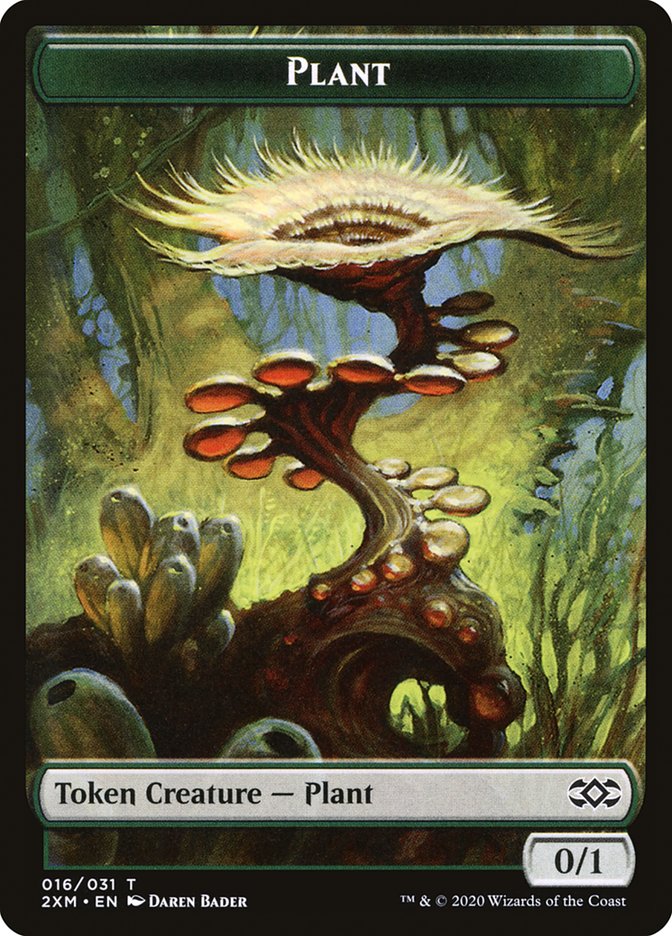 Clue // Plant Double-Sided Token [Double Masters Tokens] | Silver Goblin