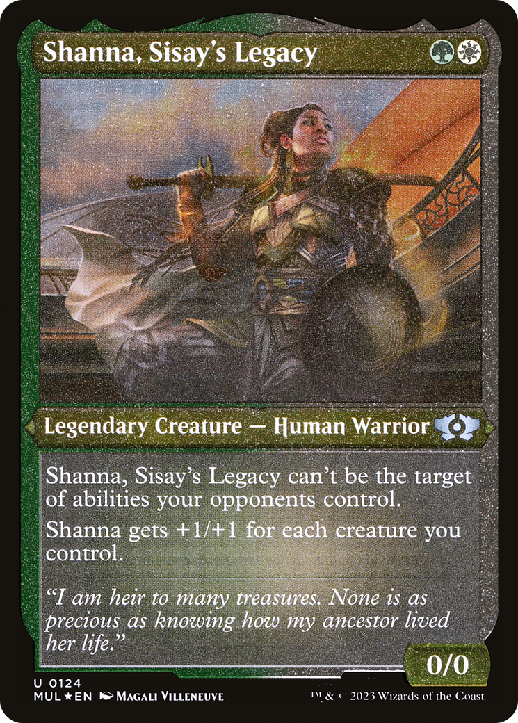 Shanna, Sisay's Legacy (Foil Etched) [Multiverse Legends] | Silver Goblin