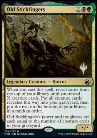 Old Stickfingers (Promo Pack) [Innistrad: Midnight Hunt Promos] | Silver Goblin