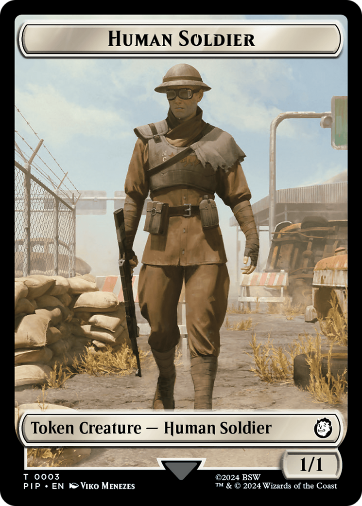 Energy Reserve // Human Soldier Double-Sided Token [Fallout Tokens] | Silver Goblin