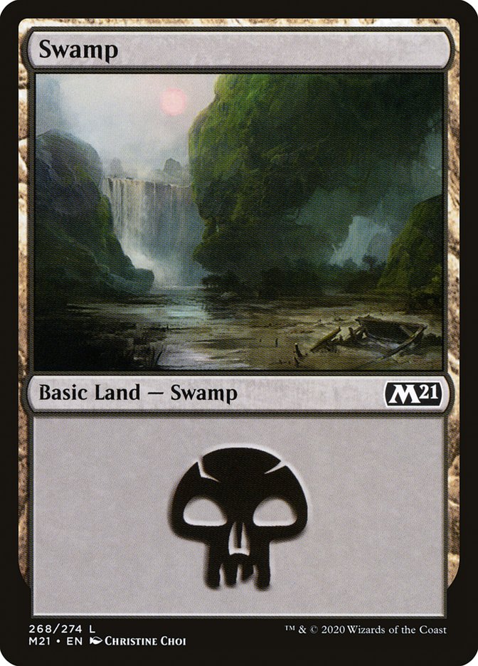 Swamp (268) [Core Set 2021] | Silver Goblin