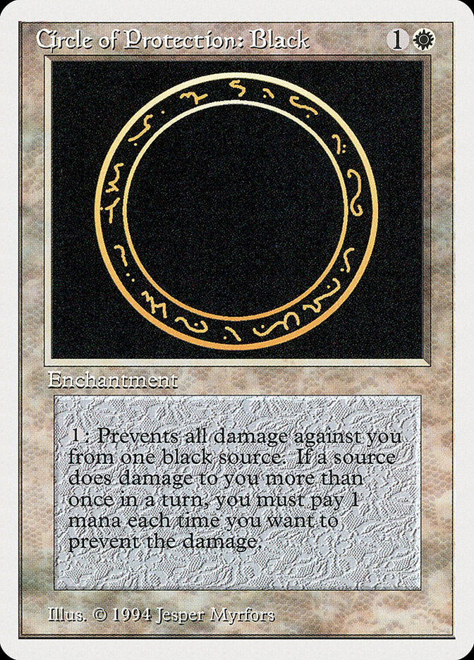 Circle of Protection: Black [Summer Magic / Edgar] | Silver Goblin