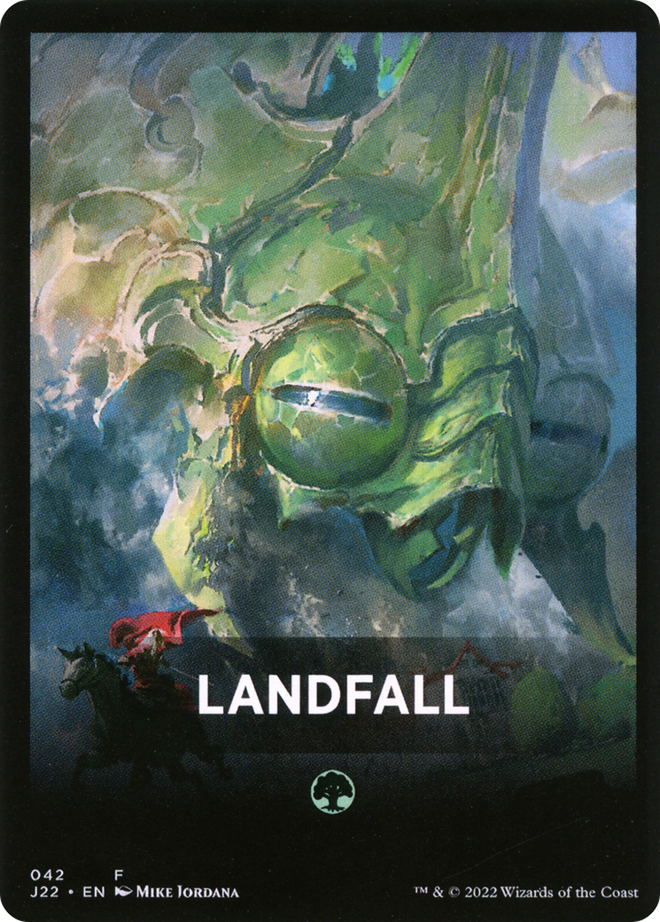 Landfall Theme Card [Jumpstart 2022 Front Cards] | Silver Goblin