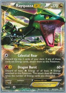 Rayquaza EX (85/124) (Anguille Sous Roche - Clement Lamberton) [World Championships 2013] | Silver Goblin
