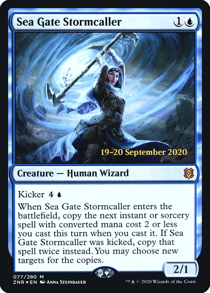 Sea Gate Stormcaller [Zendikar Rising Prerelease Promos] | Silver Goblin