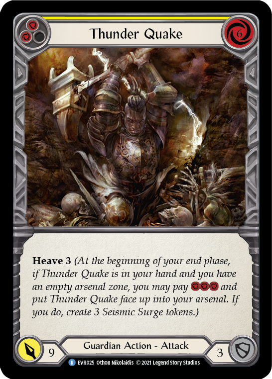 Thunder Quake (Yellow) [EVR025] (Everfest)  1st Edition Normal | Silver Goblin