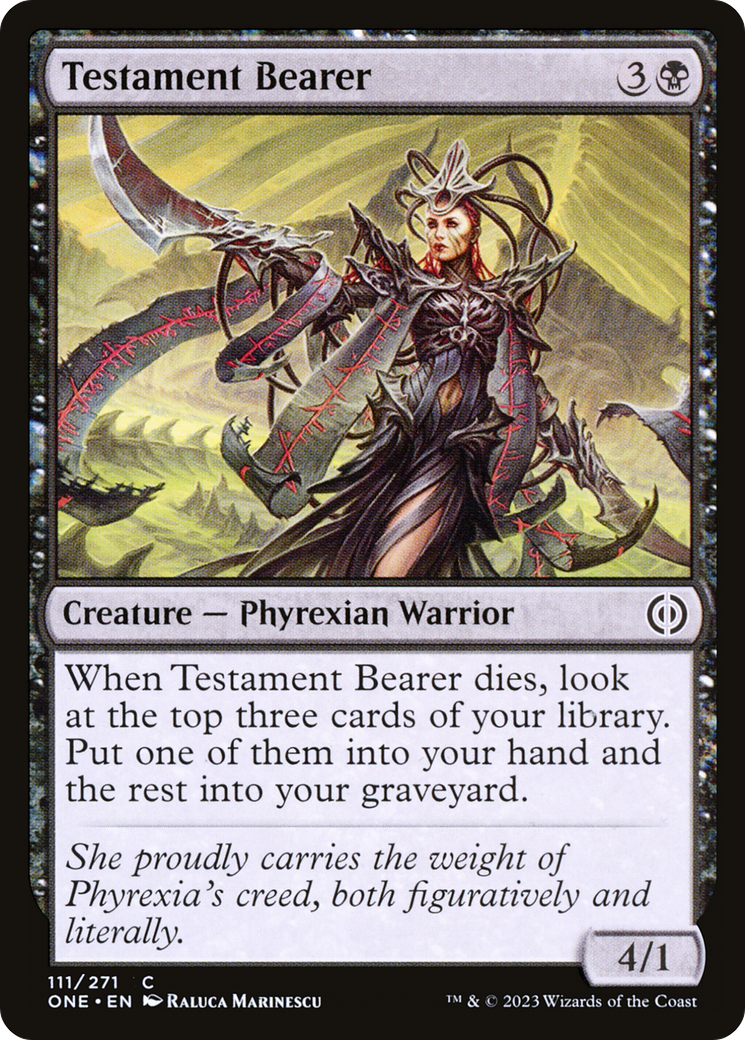 Testament Bearer [Phyrexia: All Will Be One] | Silver Goblin