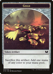 Gold // Knight (005) Double-Sided Token [Commander 2015 Tokens] | Silver Goblin