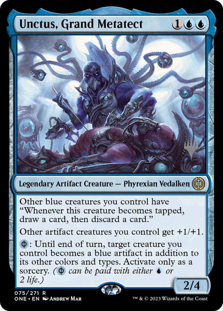 Unctus, Grand Metatect (Promo Pack) [Phyrexia: All Will Be One Promos] | Silver Goblin