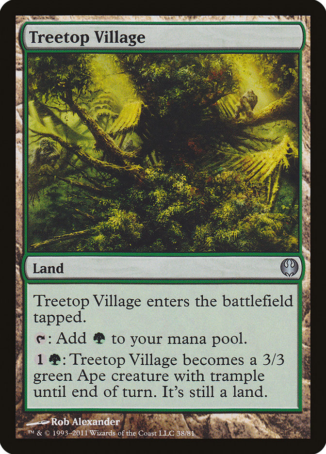 Treetop Village [Duel Decks: Knights vs. Dragons] | Silver Goblin