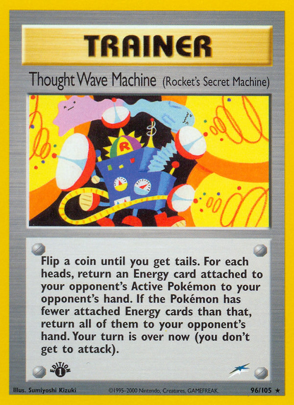Thought Wave Machine (96/105) (Rocket's Secret Machine) [Neo Destiny 1st Edition] | Silver Goblin