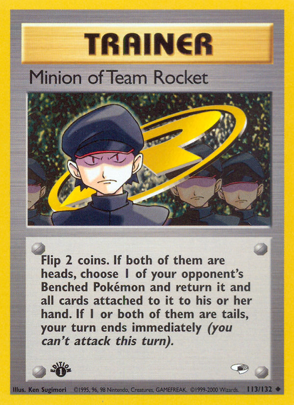 Minion of Team Rocket (113/132) [Gym Heroes 1st Edition] | Silver Goblin