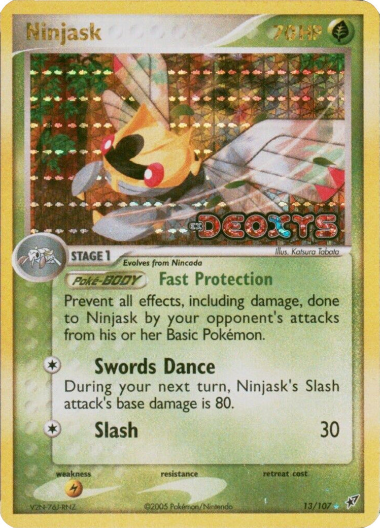 Ninjask (13/107) (Stamped) [EX: Deoxys] | Silver Goblin
