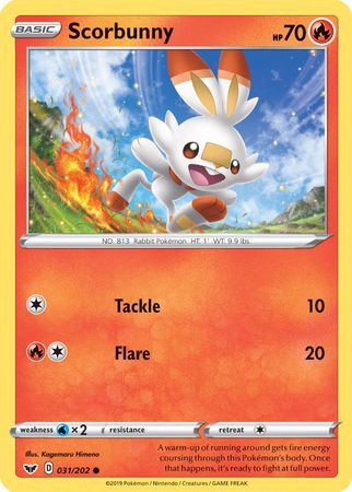 Scorbunny (031/202) (Premium Collection) [Sword & Shield: Base Set] | Silver Goblin