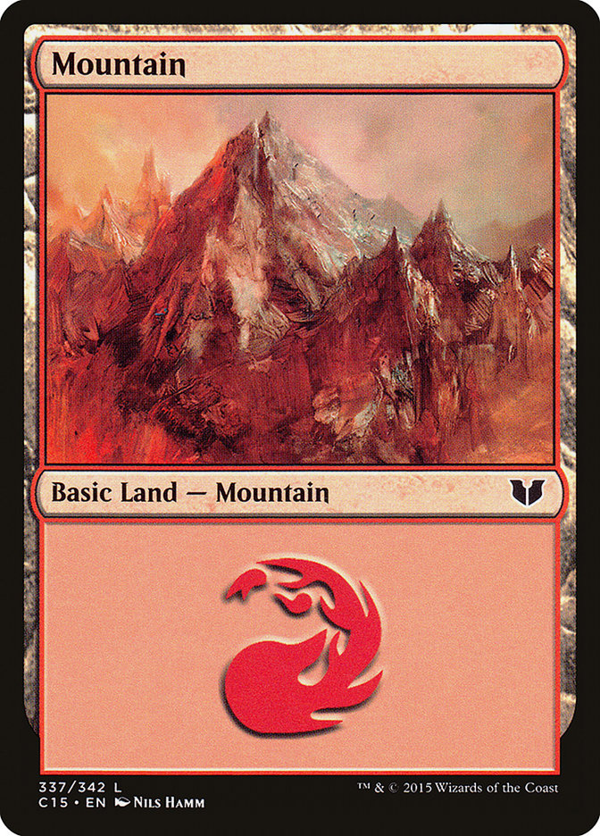 Mountain (337) [Commander 2015] | Silver Goblin