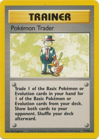 Pokemon Trader (77/102) [Base Set Unlimited] | Silver Goblin