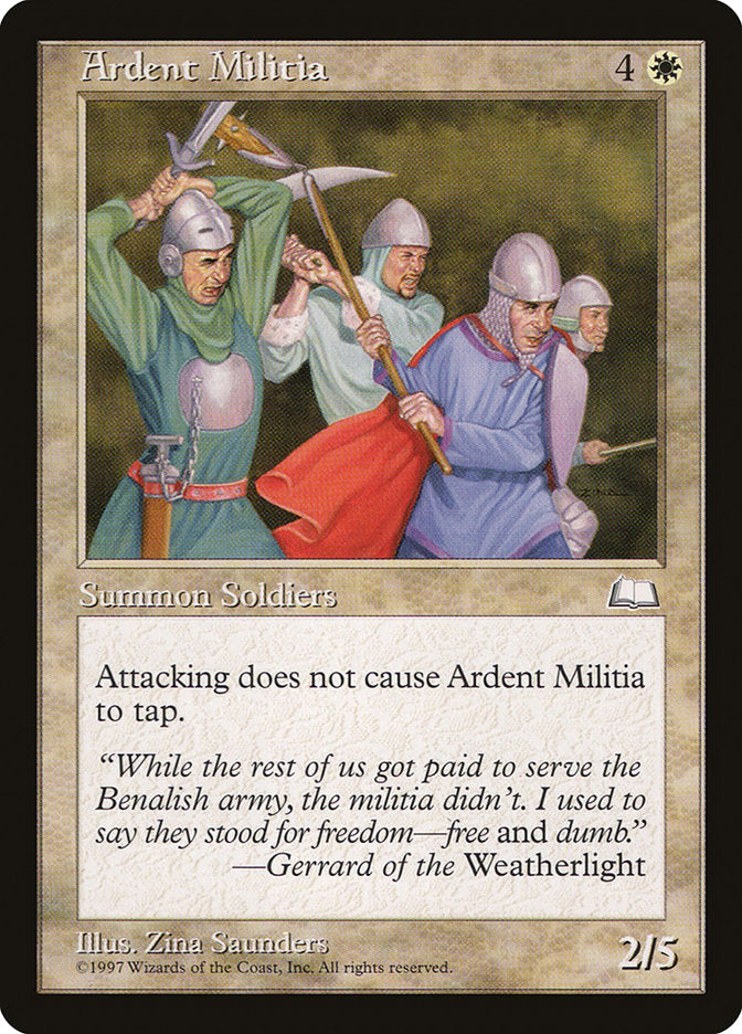 Ardent Militia [Weatherlight] | Silver Goblin