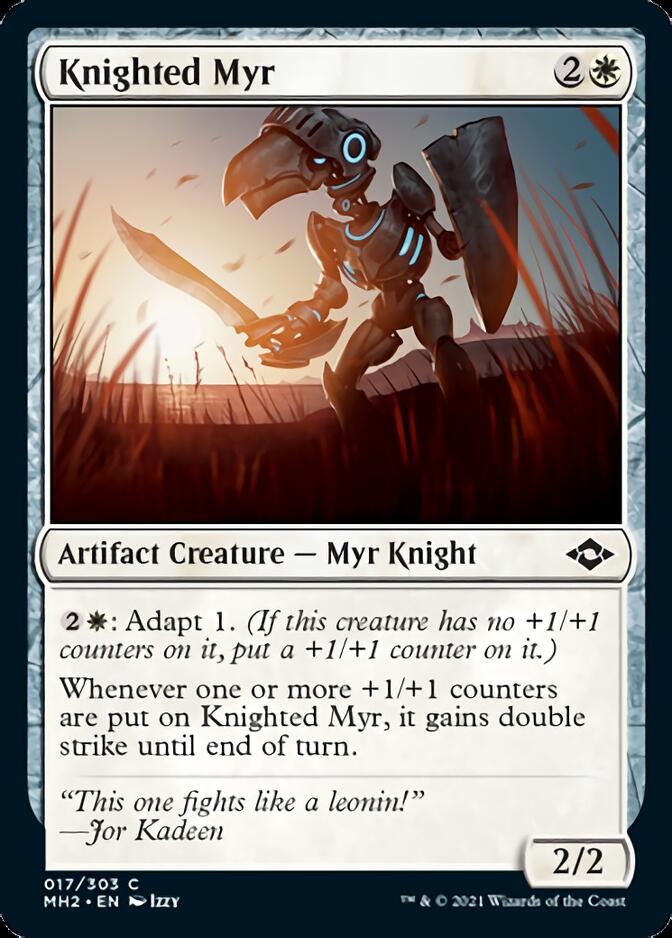 Knighted Myr [Modern Horizons 2] | Silver Goblin