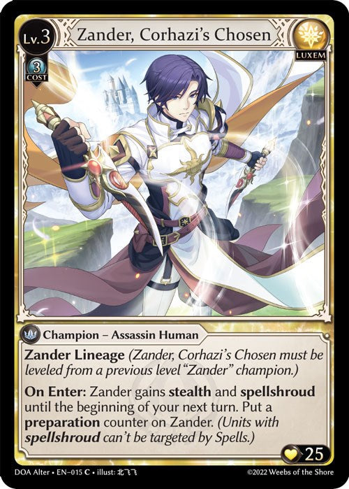 Zander, Corhazi's Chosen (015) [Dawn of Ashes: Alter Edition] | Silver Goblin