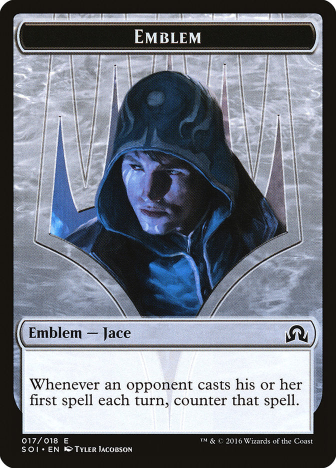 Jace, Unraveler of Secrets Emblem [Shadows over Innistrad Tokens] | Silver Goblin