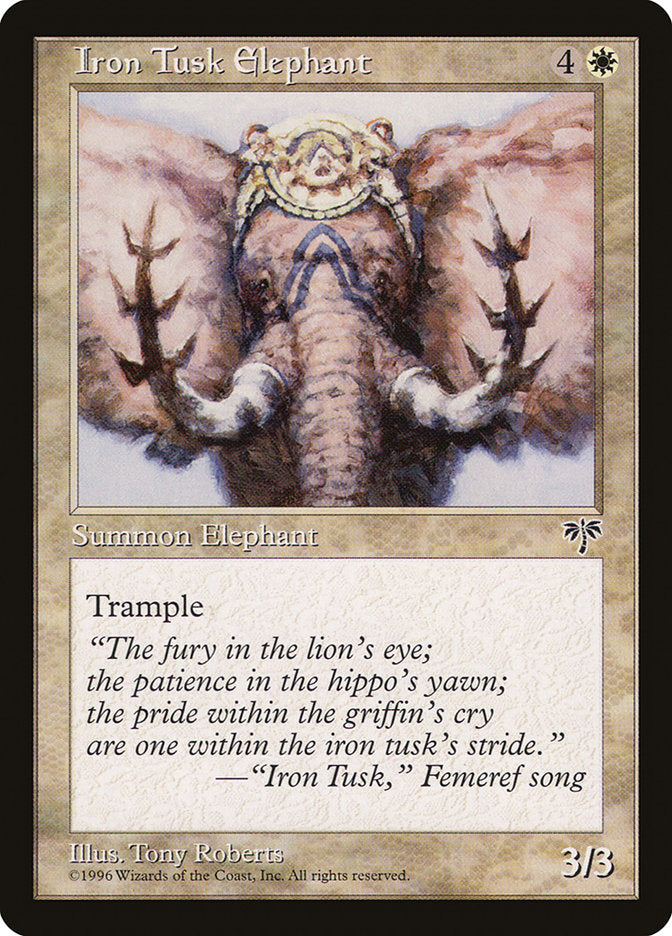 Iron Tusk Elephant [Mirage] | Silver Goblin