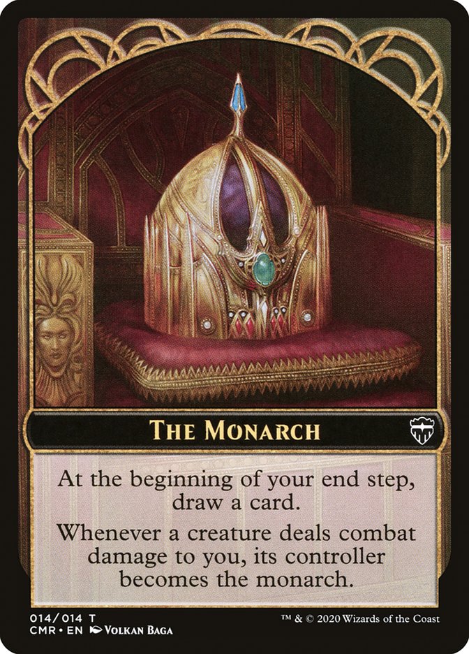 The Monarch // Treasure Double-Sided Token [Commander Legends Tokens] | Silver Goblin