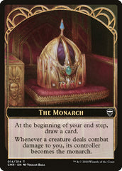 Elf Warrior // The Monarch Double-Sided Token [Commander Legends Tokens] | Silver Goblin