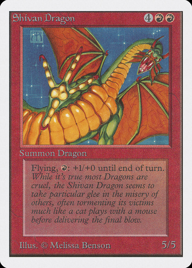 Shivan Dragon [Unlimited Edition] | Silver Goblin
