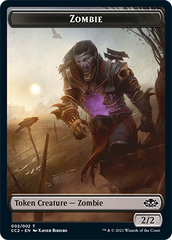 Snake // Zombie Double-Sided Token [Commander Collection: Black Tokens] | Silver Goblin