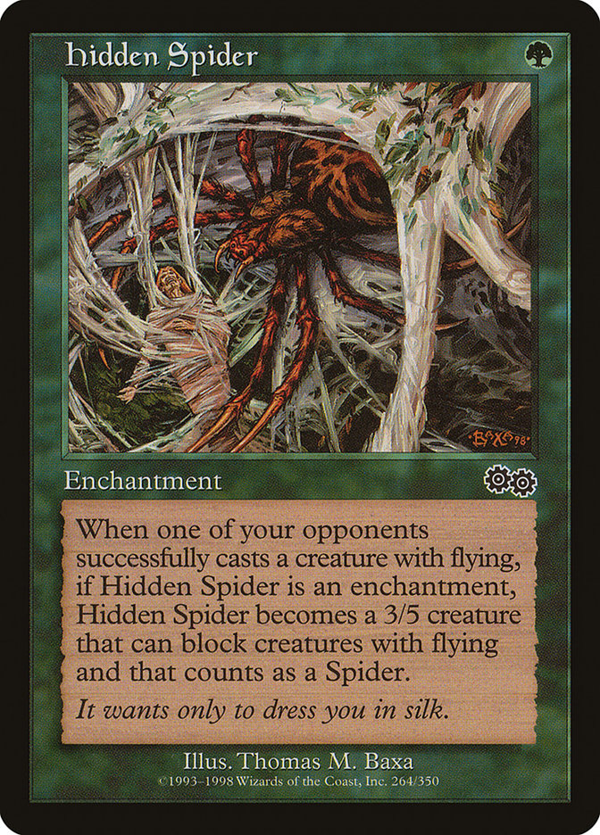 Hidden Spider [Urza's Saga] | Silver Goblin