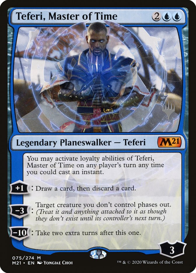 Teferi, Master of Time (Promo Pack) (75) [Core Set 2021 Promos] | Silver Goblin