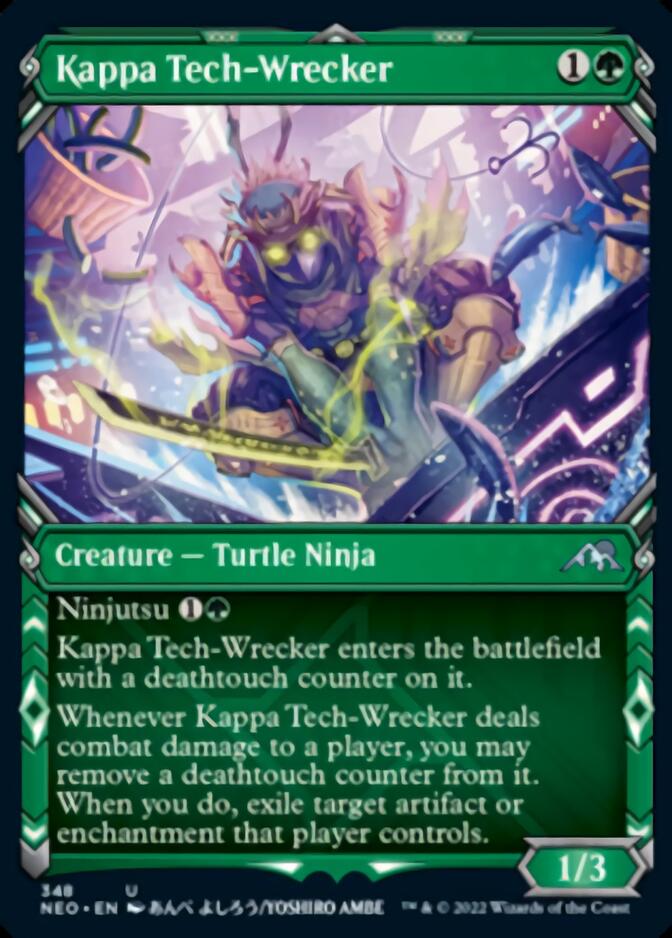 Kappa Tech-Wrecker (Showcase Ninja) [Kamigawa: Neon Dynasty] | Silver Goblin