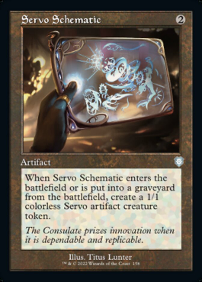 Servo Schematic (Retro) [The Brothers' War Commander] | Silver Goblin