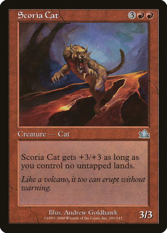 Scoria Cat [Prophecy] | Silver Goblin