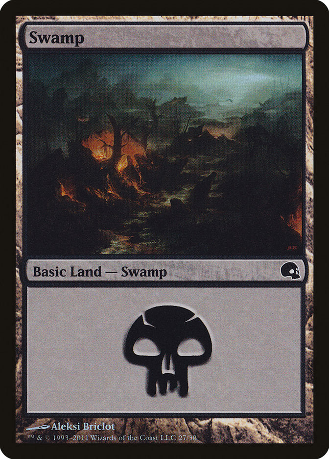 Swamp (27) [Premium Deck Series: Graveborn] | Silver Goblin