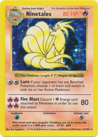 Ninetales (12/102) [Base Set Shadowless Unlimited] | Silver Goblin