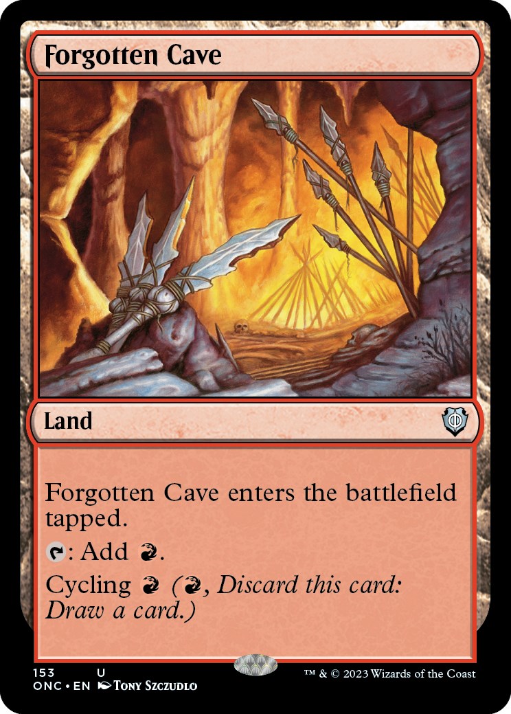 Forgotten Cave [Phyrexia: All Will Be One Commander] | Silver Goblin