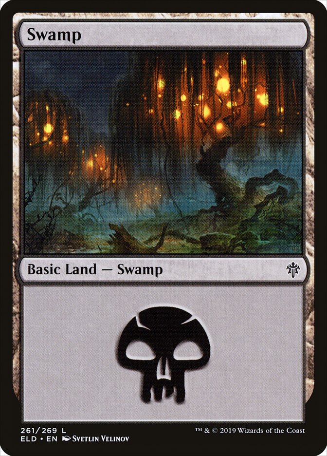 Swamp (261) [Throne of Eldraine] | Silver Goblin