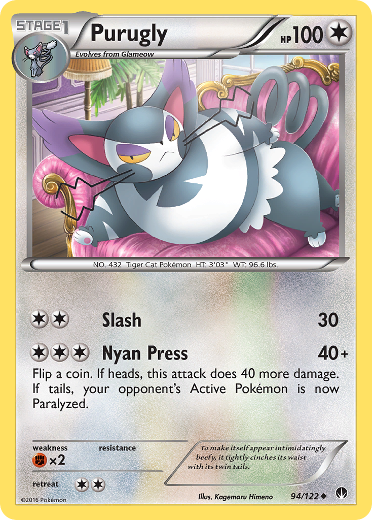 Purugly (94/122) [XY: BREAKpoint] | Silver Goblin