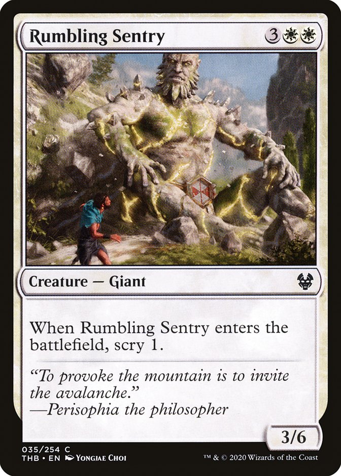 Rumbling Sentry [Theros Beyond Death] | Silver Goblin