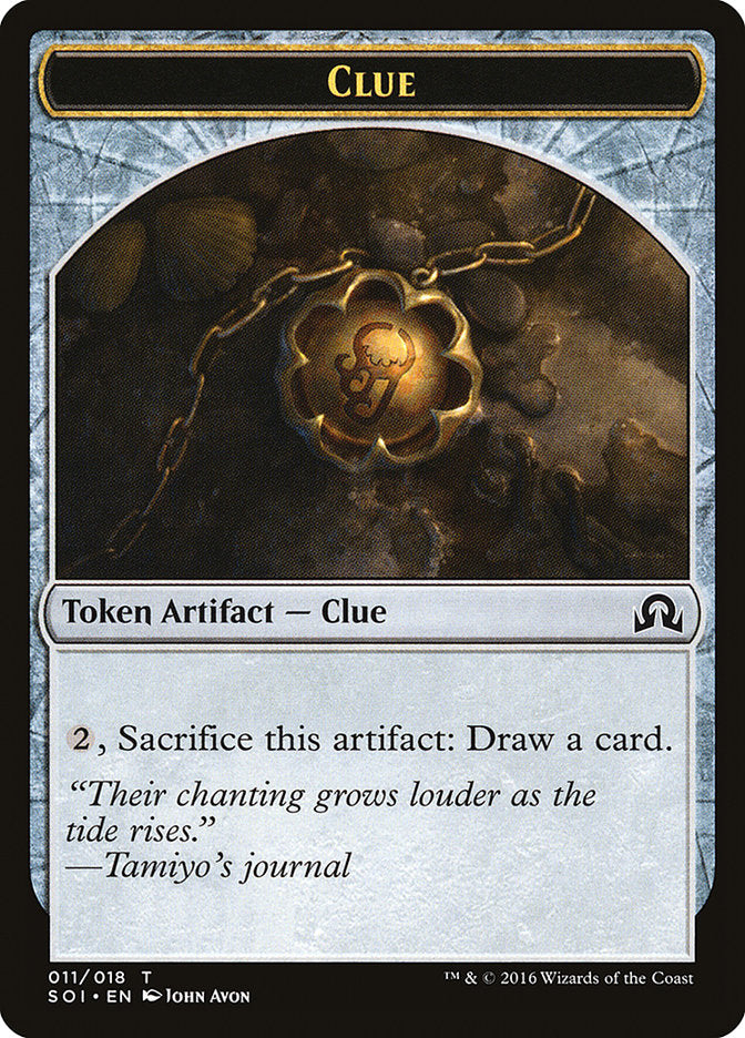 Clue Token (011/018) [Shadows over Innistrad Tokens] | Silver Goblin